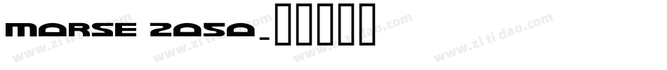Morse 2050字体转换